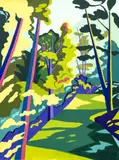 Alley Behind Willow Bridge by Janet Cooling, 2018, oil on canvas, sold Jul 2025