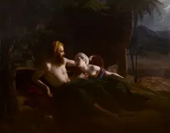 Ruth et Booz by Louis Hersent, Toile, sold Jun 2021