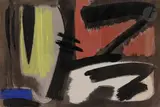 Composition by Gérard Ernest Schneider, 1952, Encre et gouache, sold Jun 2021