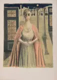 L' impératrice, 74 (M. Jacob 72) 79,6 x 59,5 cm by Paul Delvaux, Lithographie en couleurs sur vélin crème avec croix de repérage, sold Jun 2014