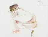 Modèle nu allongé by Georg Eisler, 1990, Aquarelle, sold Jun 2014