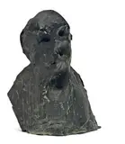 Buste d'homme, 1964-1966 by Eugène Dodeigne, Bronze, sold Mar 2009