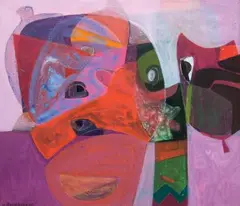 Les poissons chat by Denise Bourdouxhe, Gouache et pastel sur papier, sold Jun 2013