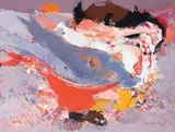 Crabes et poissons by Denise Bourdouxhe, 1964, Gouache sur papier, sold Jun 2013