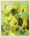 Tournesols by Denise Bourdouxhe, Lithographie en couleurs, sold Jun 2013