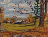 Autumn, Arnprior, Ont. by A. Y. Jackson, 1966, oil on board, sold Oct 2015