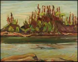 Island in Lake Superior by A. Y. Jackson, oil on board, sold Oct 2015