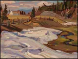 Last Snow Drift, St. Aubert by A. Y. Jackson, 1945, oil on board, sold Oct 2015