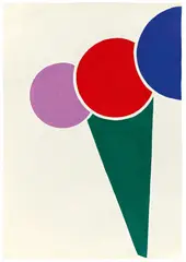 Kreise mit Spitze by Ernst Geitlinger, 1969, Acryl und Dispersion auf genarbtem Velin (Prägestempel: SIHL SUPERBUS DÉPOSE), sold Dec 2020