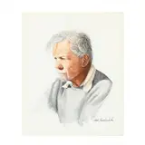 Dan Melton's Study by Bob Timberlake, Watercolor on paper, sold Dec 2019