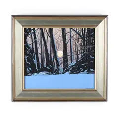 Winter Perigee by Greg Mort, Oil on board, sold Dec 2019