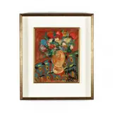 Still Life with Flowers by Pierre Ambrogiani, Oil on board, sold Nov 2019