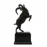 Springender Ziegenbock by Rudolf Kaesbach, Bronze with warm brown patina, sold Nov 2019