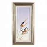 Carolina Chickadees by Bob Henley, Oil on panel, sold Nov 2019