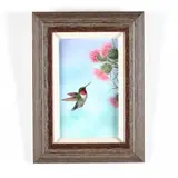 Hummingbird in Flight by Bob Henley, Oil on panel, sold Nov 2019