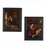 Two Scholar Portraits by Théodore du Bois, Oil on canvas, sold Oct 2019