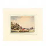 In the Park by Walter Goldsmith, Watercolor on paper, sold Oct 2019