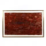 Untitled by J. Schweizer, A collage of leather patches, sold Oct 2019