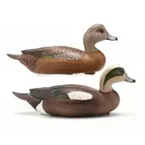 Drake and Hen Decoys by Ron Sabatini, Carved and painted wood, sold Sep 2019