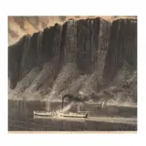 View of a Paddle Wheel Steamship by James  Allen, Lithograph, sold Sep 2019
