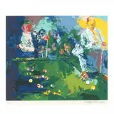 Pool Room by LeRoy Neiman, Serigraph in colors, sold Sep 2019
