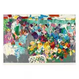 Bistro Garden by LeRoy Neiman, Serigraph in colors, sold Sep 2019