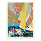 Normandy Sailing (Brigitte) by LeRoy Neiman, Serigraph in colors, sold Sep 2019