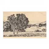 Vermont Pastoral by Luigi Lucioni, Etching, sold Sep 2019