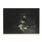 Lanterns in the Granite by Chaim Koppelman, Etching and aquatint, sold Sep 2019