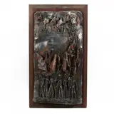 Untitled by Harris McLean Sorrelle, Welded and soldered steel on wooden panel, sold Sep 2019