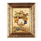 Still Life with Fruit and Insects by Phyllida Riddell, Oil on board, sold Sep 2019