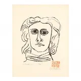 Skowhegan by Ben Shahn, Wood engraving, sold Sep 2019