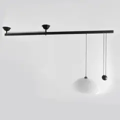 Deckenleuchte mit schwenkbarem Ausleger 'Impiccato' by Vico Magistretti, 1970, 215 cm; Schirm: Ø 48 cm (Ausleger: L), offered Oct 2026