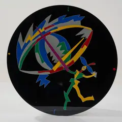 Wanduhr 'King Size' by Ugo Nespolo, 1980, Guernica Arte Applicata, Turin (Ø 80 cm), offered Oct 2026