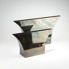 Zwei Vasen 'Persepoli' by Lino Sabattini, 1970, Messing, versilbert (Sabattini, Bregnano, 1989), sold Jun 2026