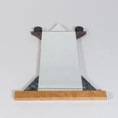 Wandspiegel 'Diva' by Ettore Sottsass, 1984, Holz, schwarz lackiert, laminiert, Spiegelglas (Memphis, Mailand), sold Jun 2026