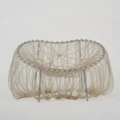 Armlehnsessel 'Anemone' by Fernando and Humberto Campana, 2000, Metallrohr, silbergrau eloxiert, farblose PVC-Schläuche (Edra, Mailand, 2000er Jahre), sold Jun 2026