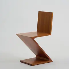 Stuhl 'Zig Zag', 1932-34 (Entwurf) by Gerrit Rietveld, Kirschholz (Cassina, Mailand), sold Jun 2026
