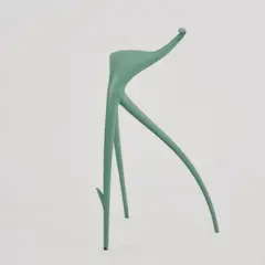 Hocker 'W.W. Stool' by Philippe Starck, 1990, Aluminiumguss, türkis lackiert (Vitra, Birsfelden), sold Jun 2026