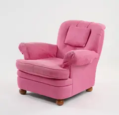 Armlehnsessel '336' by Josef Frank, um 1933, Rosafarbener Textilbezug, Buchenholz (Svenskt Tenn, Stockholm, 2013), sold Mar 2026
