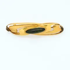 Brosche by Henry van de Velde, 1898, 7,79 Gramm (Gold, grünes Glas), sold Dec 2025