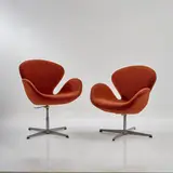 Zwei 'Swan' Sessel by Arne Jacobsen, 1957, H (Höhenverstellbar), sold Dec 2025