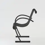 Stuhl 'SingSingSing' by Shiro Kuramata, 1986, Metallrohr, schwarze Pulverbeschichtung (UMS Pastoe, Utrecht), sold Dec 2025