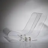 Sessel 'LCP' by Maarten van Severen, 2004, Plexiglas, farblos, Edelstahl (Kartell, Noviglio), sold Dec 2025