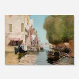 Untitled (Canal) by Francis Hopkinson Smith, gouache on paper, sold Nov 2023