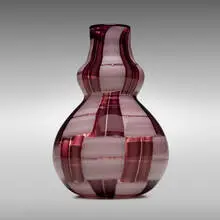Tessere vase by Benjamin Moore, 1979, alternating glass tesserae, sold Mar 2022