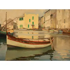 Martigues by Robert-Henri Fouques, 1937, oil on canvas, sold Sep 2026