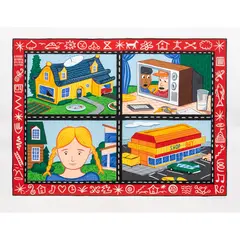 Untitled by Rodney Greenblat, 1989, screenprint, sold Sep 2026