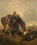 L'officier à terre by Charles Édouard Armand-Dumaresq, Huile sur toile (Toile d'origine),, sold Feb 2022