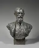 Buste de Louis de Launay by Paul Paulin, Bronze à patine brun nuancé, fonte Hébrard, cire perdue, sold Feb 2022